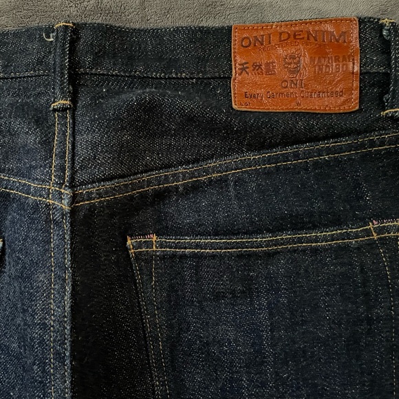 Oni 689 Kiraku-II Raw Japanese Selvedge Denim. 32 x 30. - Picture 5 of 6